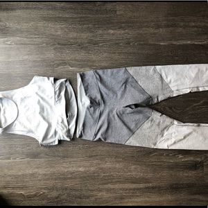 Outdoor Voices set (M crop top & L bottom)